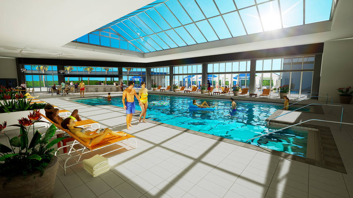 Rendering of a future pool at the J Resort in Reno, which has recently rebranded from the Sands ...