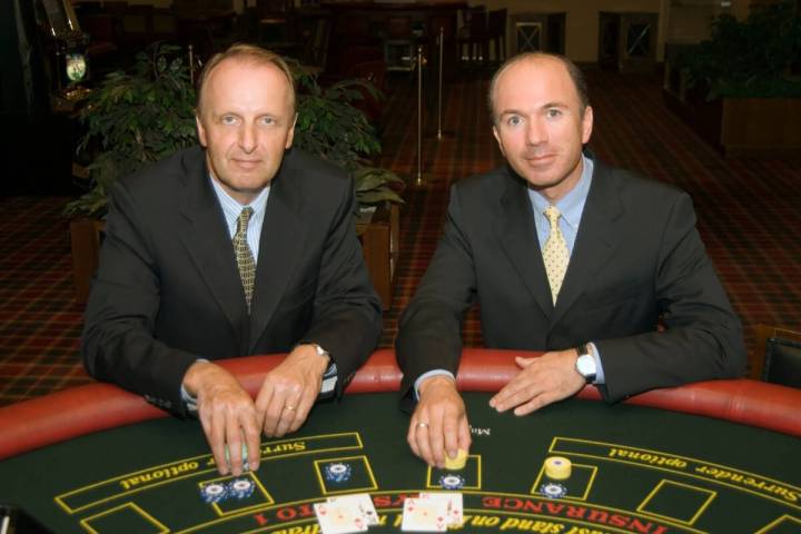 Century Casinos co-CEOs Erwin Haitzmann, left, and Peter Hoetzinger. (Century Casinos)