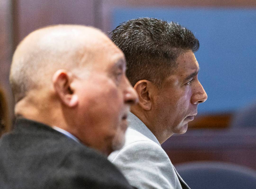 Adolfo Orozco, right, former owner of the Alpine Apartments, charged with six counts of involun ...