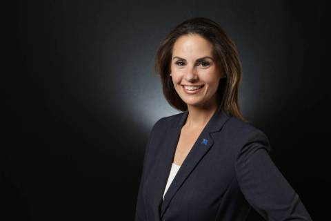 Elizabeth Helgelien, Republican candidate for Nevada Senate District 8, is photographed at the ...