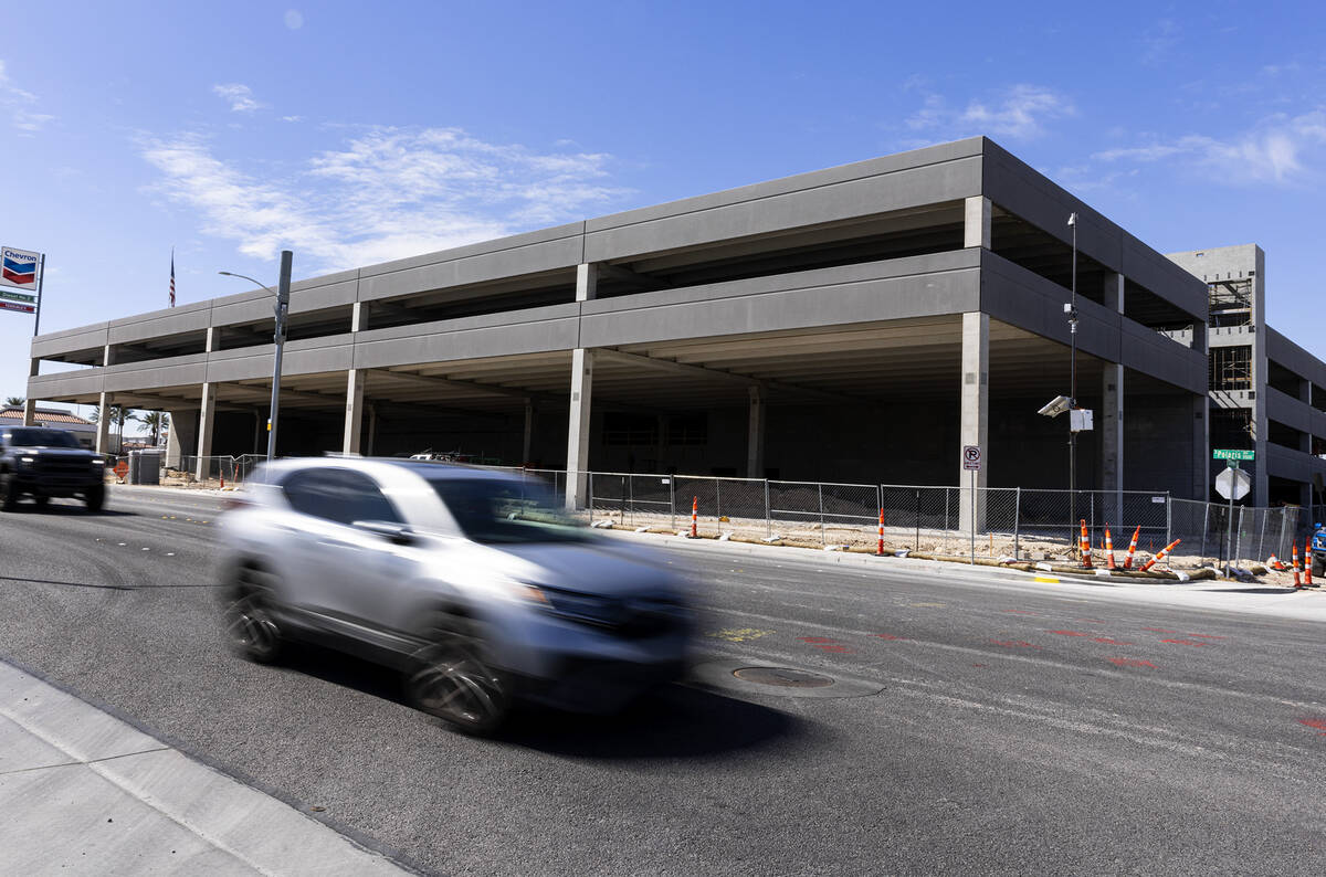 Construction is underway on the new parking garage at the corner of Polaris Avenue and West Dew ...