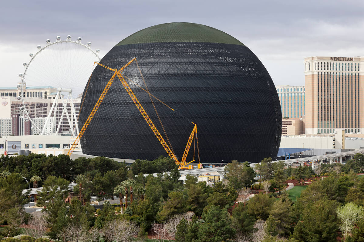 Habubu hovedpine snak MSG says progress for London Sphere on track | Las Vegas Review-Journal