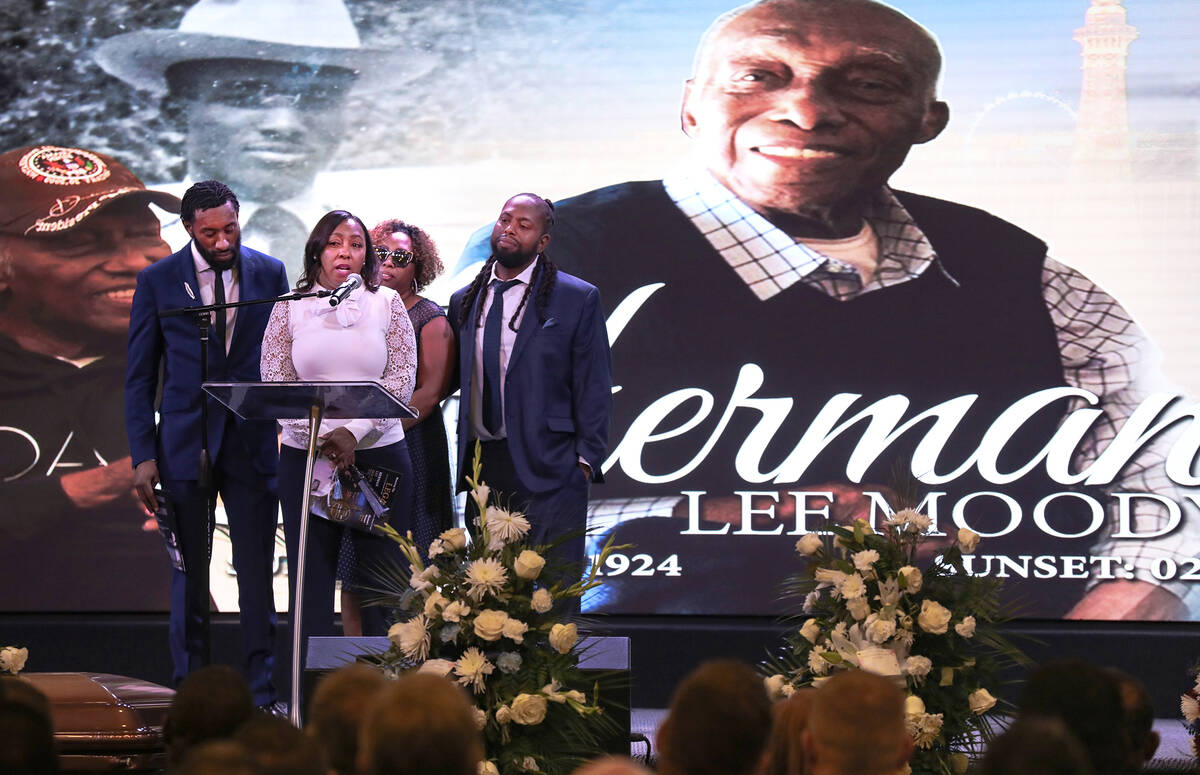 Det. Herman Moody honored at funeral for Las Vegas police service