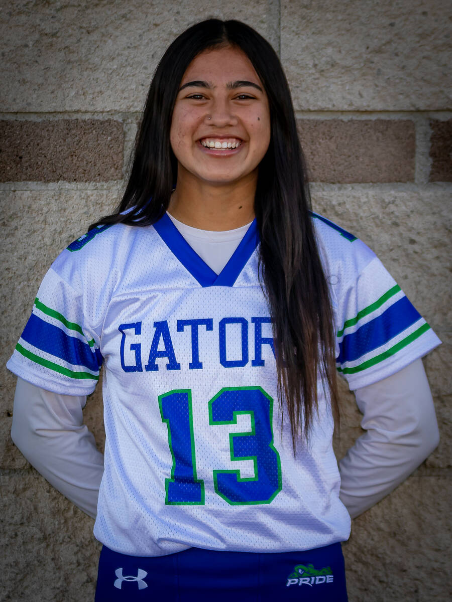Green Valley's Soriah Tafua is a member of the Nevada Preps All-Southern Nevada flag football team.
