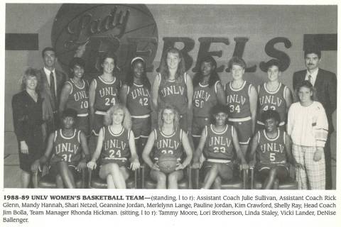The 1988-89 UNLV women's basketball team, the only Lady Rebels squad to reach the Sweet 16 of t ...