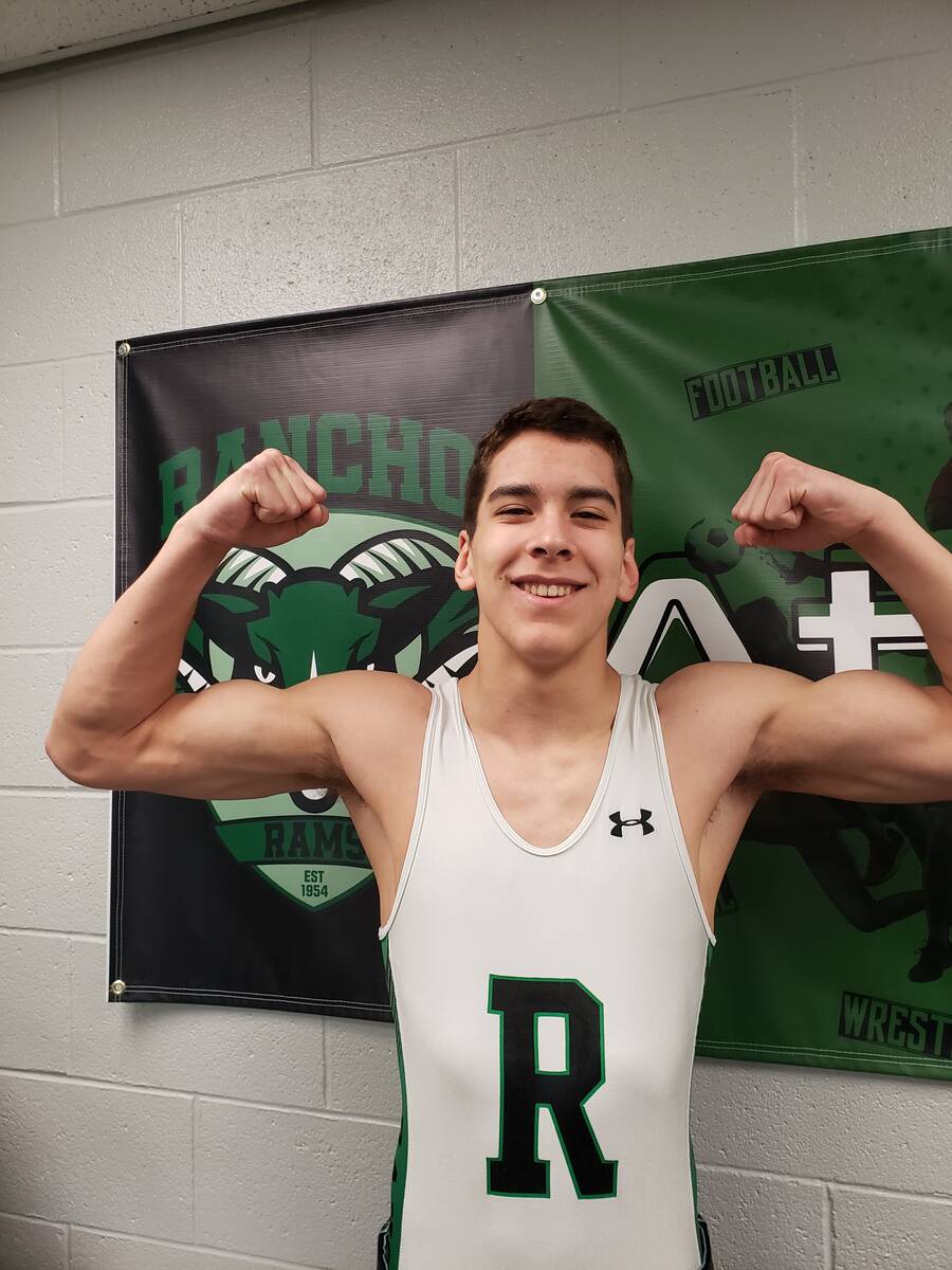 Rancho's Cesar Camacho is a member of the Nevada Preps All-Southern Nevada wrestling team.