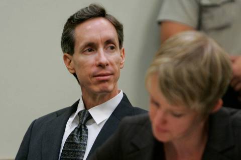 Warren Jeffs watches the proceedings during his preliminary hearing, Tuesday, Nov. 21, 2006, in ...