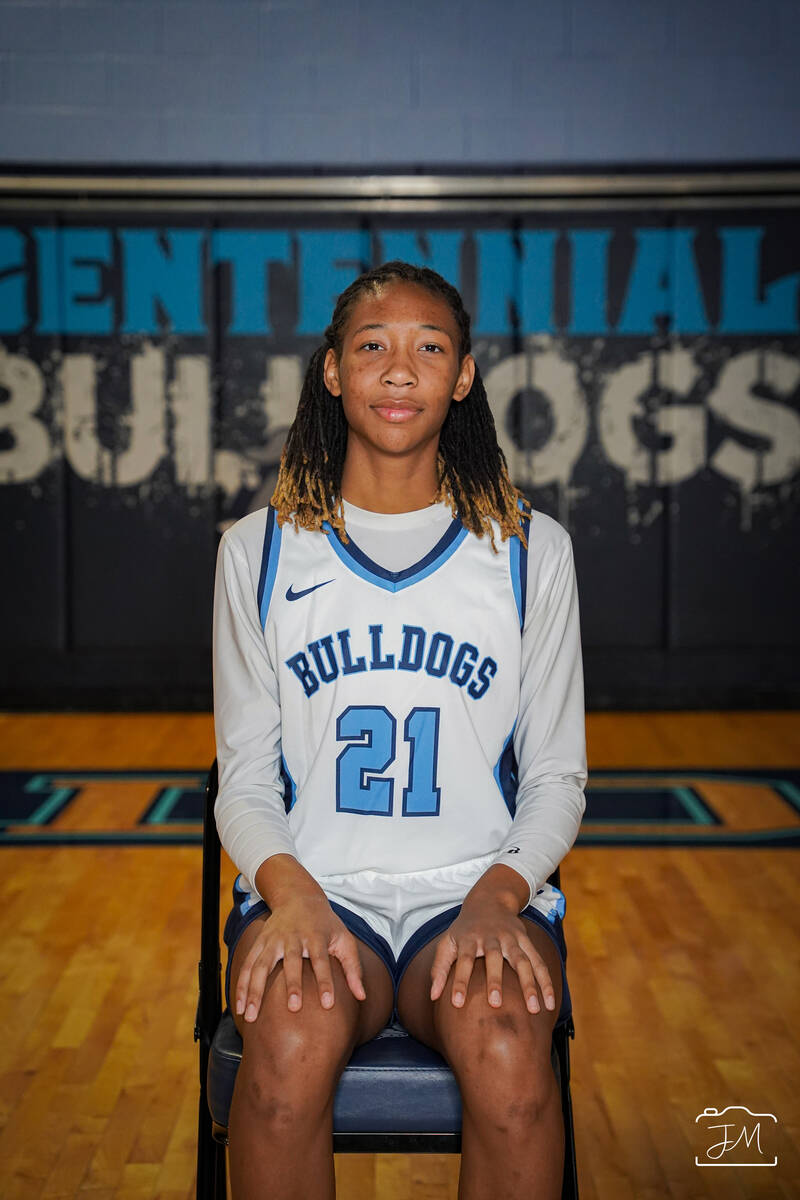 Centennial's CiCi Ajomale is a member of the Nevada Preps All-Southern Nevada girls basketball ...