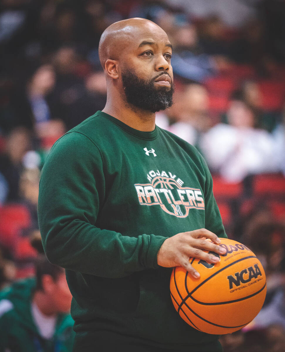 Mojave coach KeJuan Clark is the Coach of the Year on the Nevada Preps All-Southern Nevada boys ...