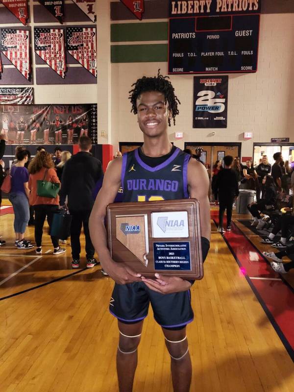 Durango's Tylen Riley is a member of the Nevada Preps All-Southern Nevada boys basketball team.