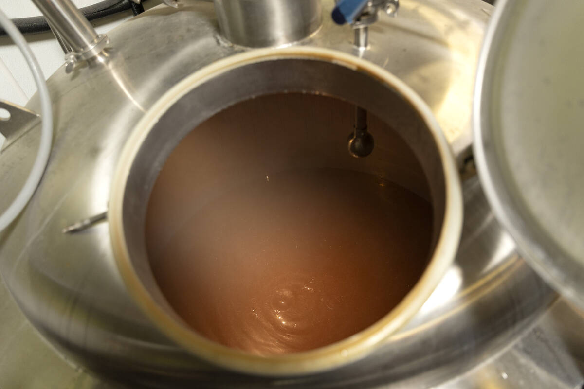 The Rebel Spirit beer brews at CraftHaus Brewery on Wednesday, March 15, 2023, in Las Vegas. (E ...