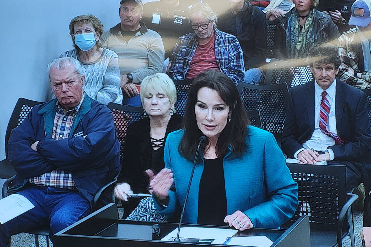 Southern Nevada Water Authority Deputy General Manager of Engineering Doa Ross presenting to th ...