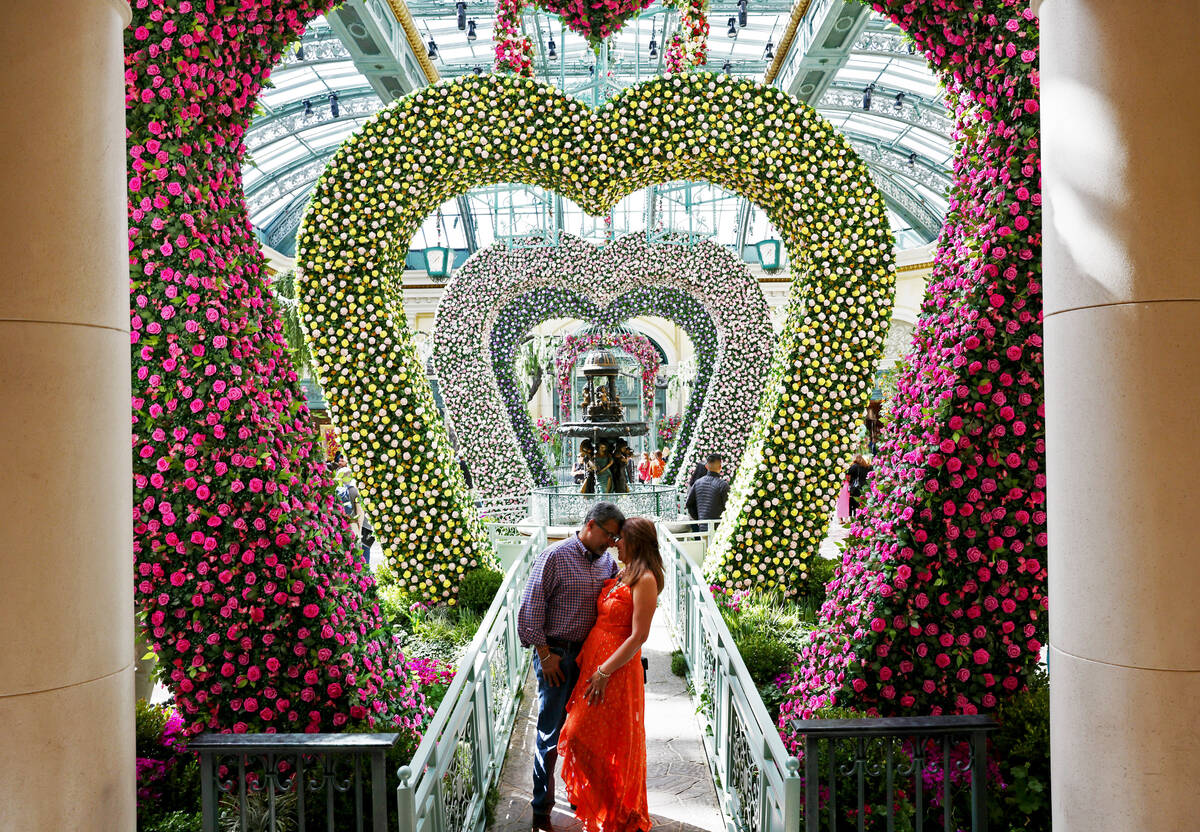 Ajay and Kajal Nagrani of Houston in the new spring display, “Giardino Dell’ Amor ...