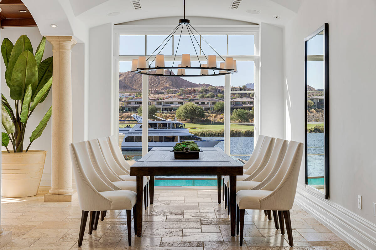 Lake Las Vegas mansion dining room. (Salomon Investments)