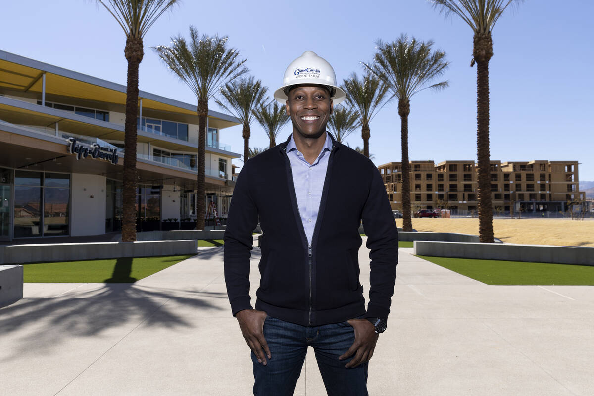 Vincent Tatum, president of Grand Canyon Development Partners, poses for a portrait at the Evor ...