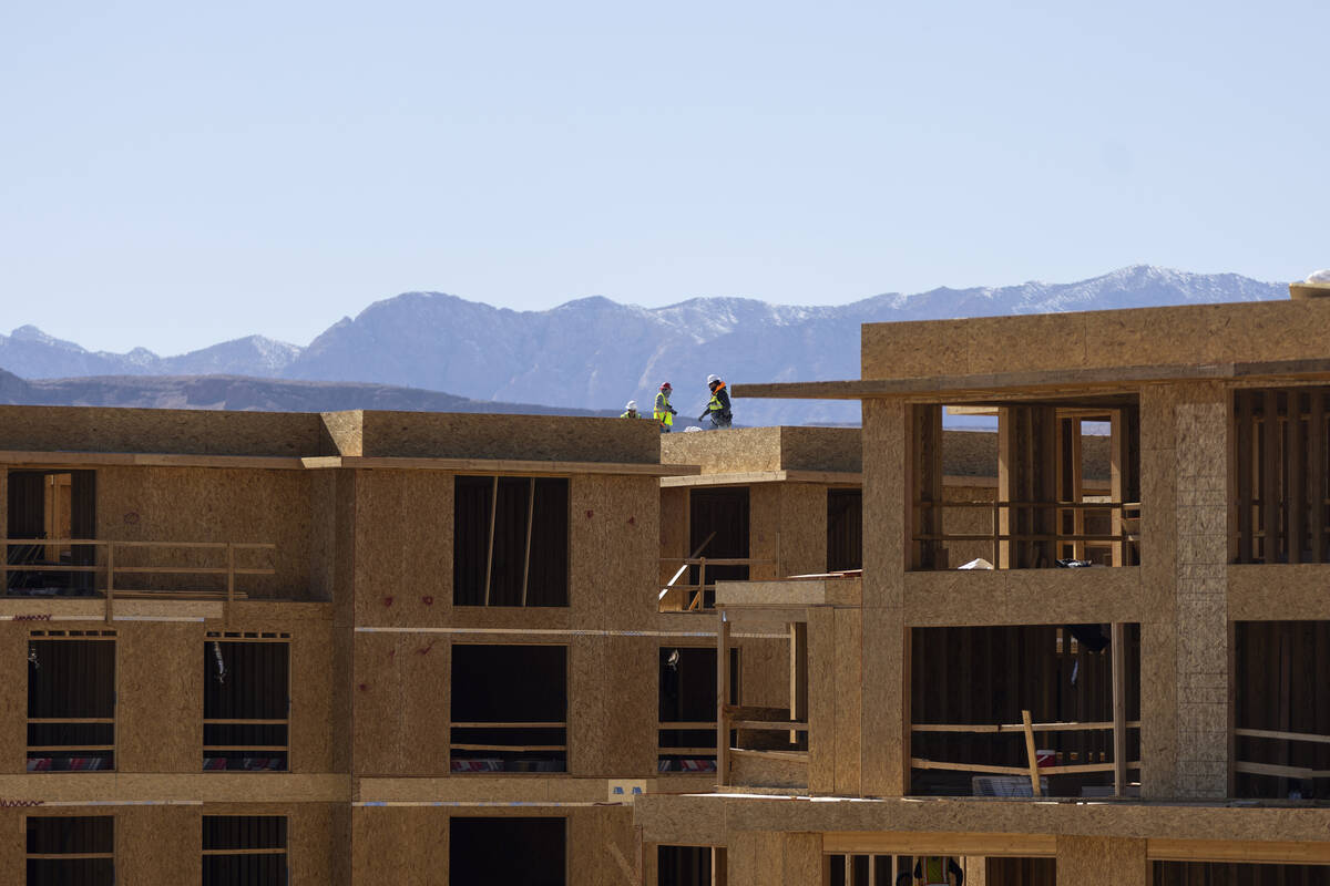 The Evora Vegas mixed-use development construction site in Las Vegas is seen on Tuesday, March ...