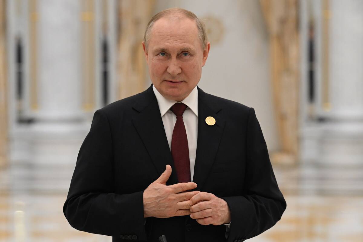 FILE - Russian President Vladimir Putin speaks to the media after the summit of Caspian Sea lit ...