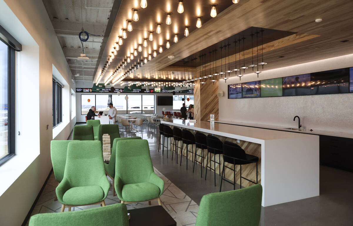 A cafeteria and lounge is seen during a tour of DraftKings' new offices at UnCommons on Tuesday ...