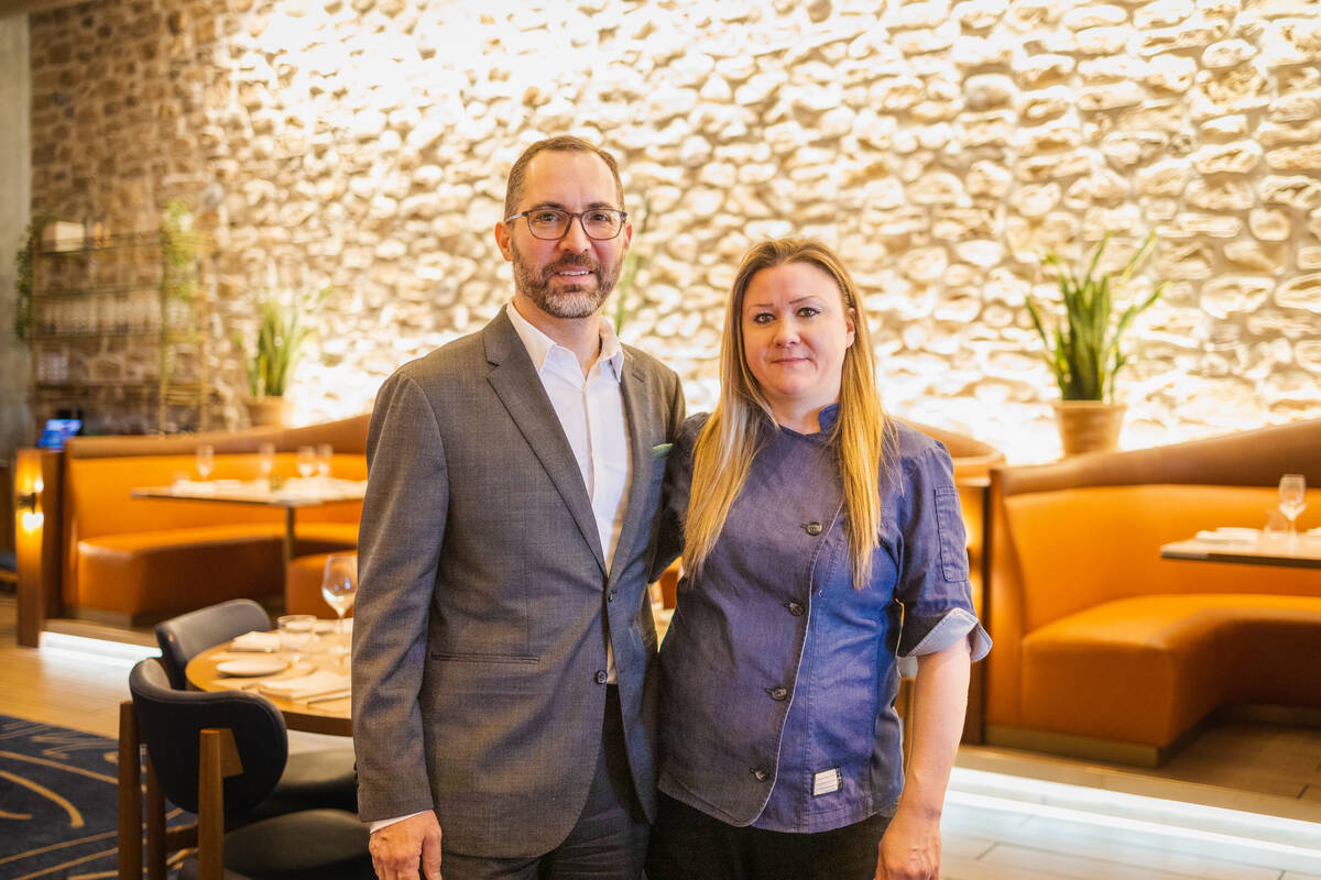 Nicole Brisson, chef and partner of Brezza and Bar Zazu in Resorts World on the Las Vegas Strip ...