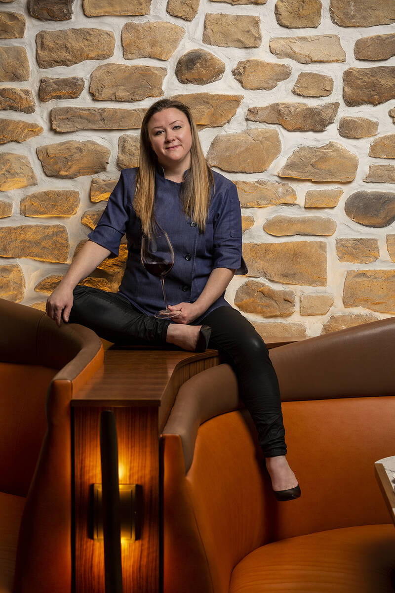 Nicole Brisson, chef and partner of Brezza and Bar Zazu in Resorts World on the Las Vegas Strip ...