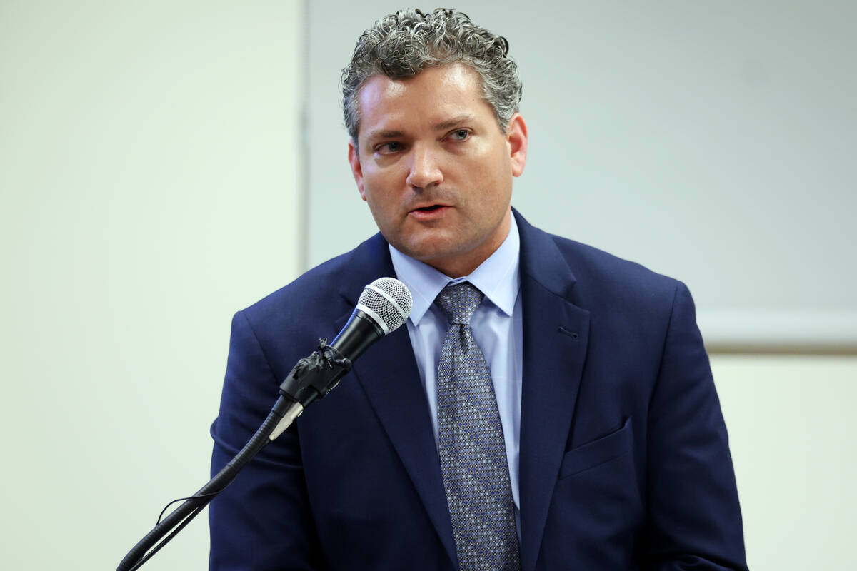 Greg Manzi, Clark County School District assistant superintendent of assessment, accountability ...