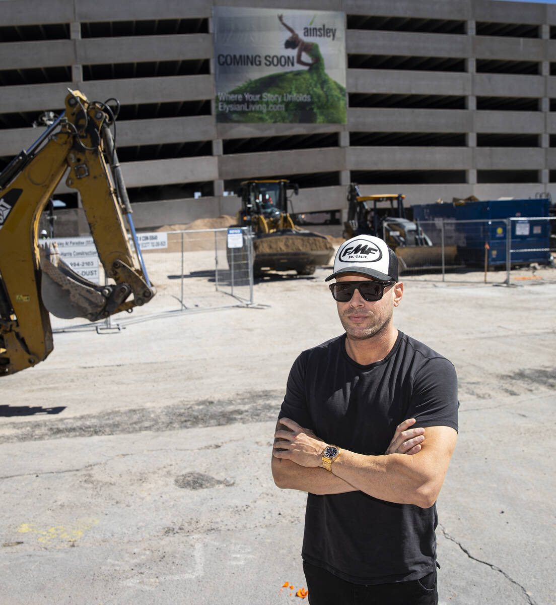 Eric Cohen, co-founder of The Calida Group, poses for a portrait as construction continues on t ...