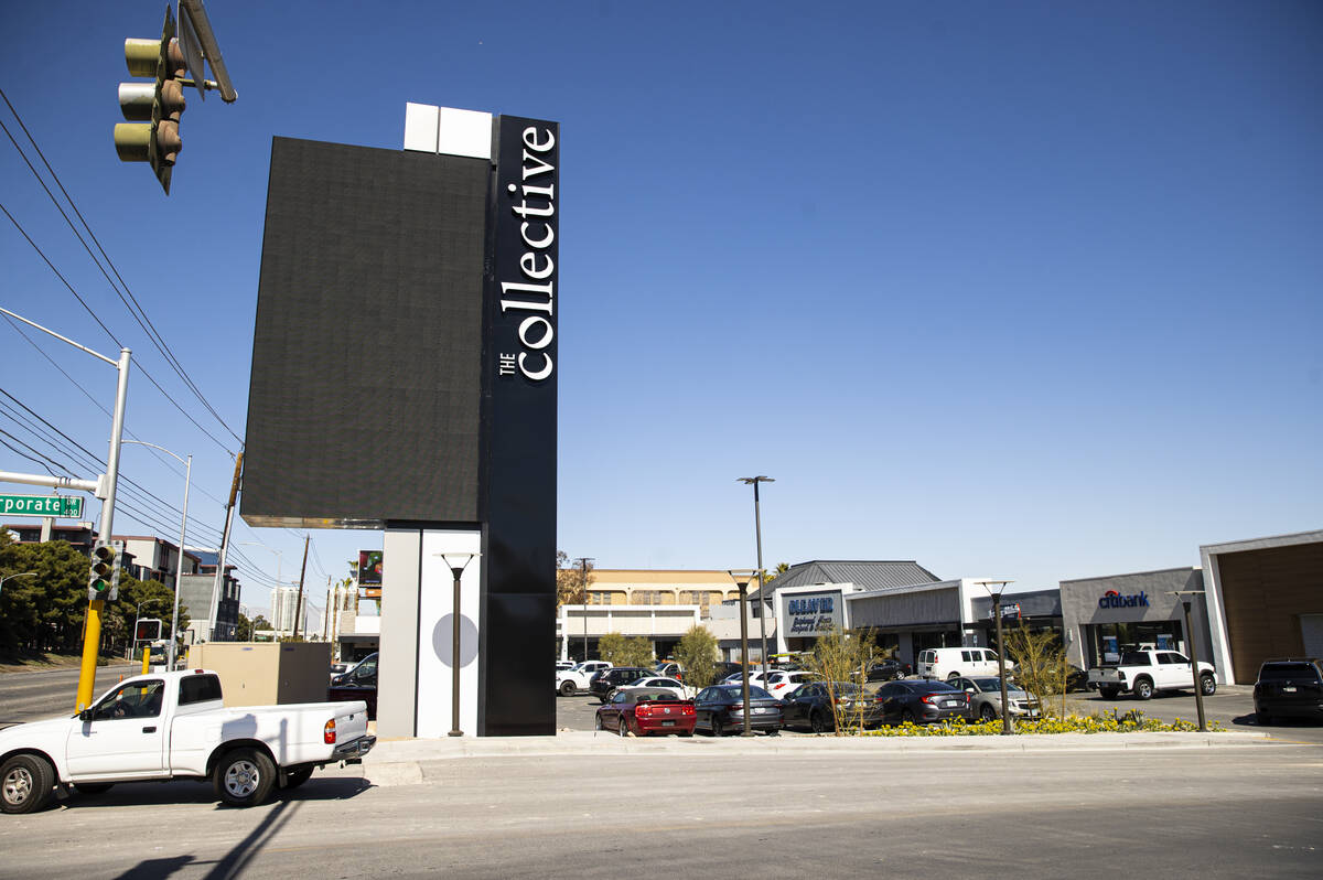 A view of the renovated retail complex, The Collective, along Paradise Road, on Thursday, March ...