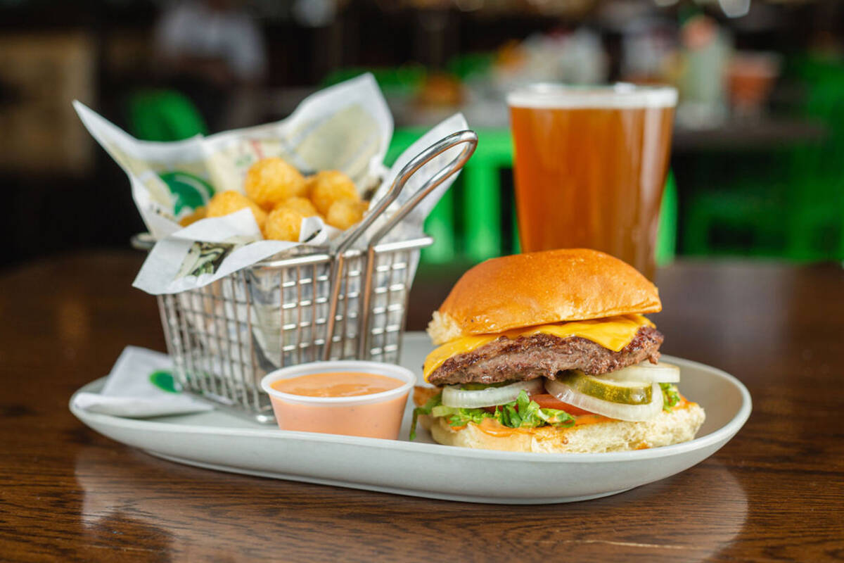 The Our Burger from Wahlburgers, the chain of burger shops created by Mark Wahlberg and his bro ...