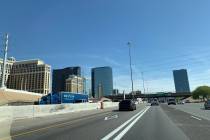 HOV lanes on Interstate 15 near the Las Vegas Strip. (Review-Journal file)