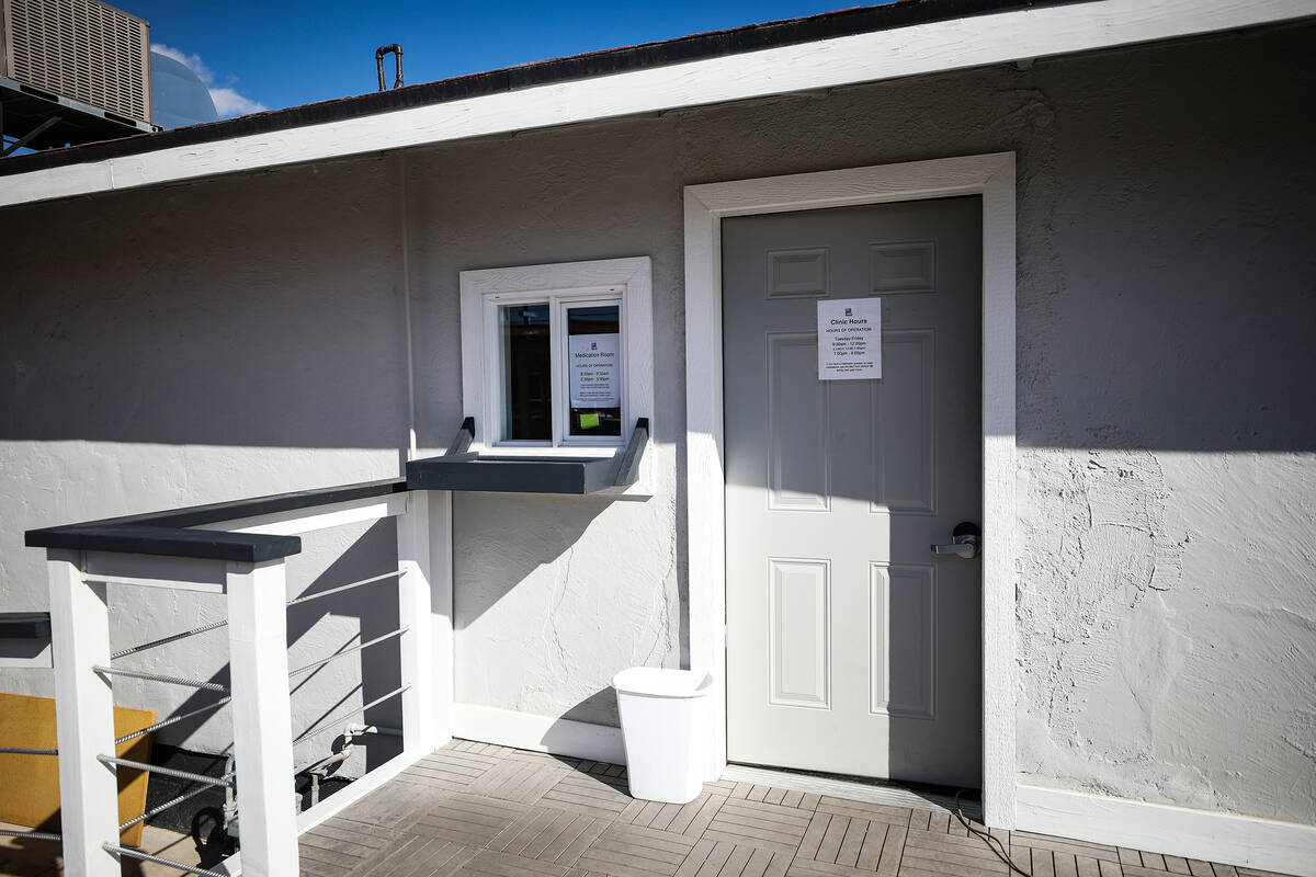 The Neighborhood Clinic inside the site of the Las Vegas Rescue Mission in Las Vegas, Wednesday ...