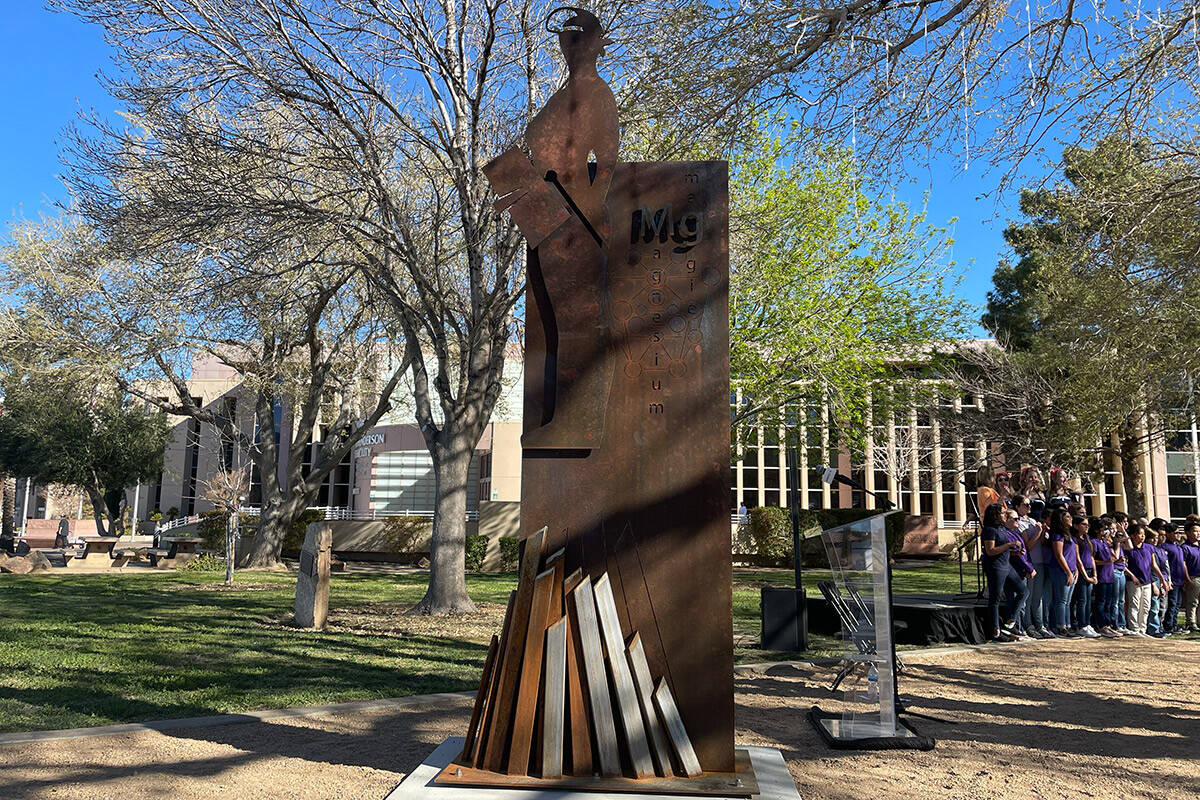 Henderson unveiled a statue on Thursday, March 23, 2023, honoring the legacy of Magnesium Maggi ...