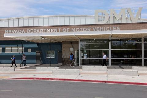 The Nevada Department of Motor Vehicles office at 2621 E. Sahara Ave. (K.M. Cannon/Las Vegas Re ...