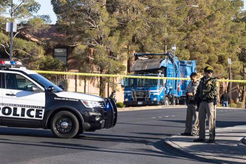 Las Vegas police are investigating a fatal crash involving a dump Truck and a passenger car at ...