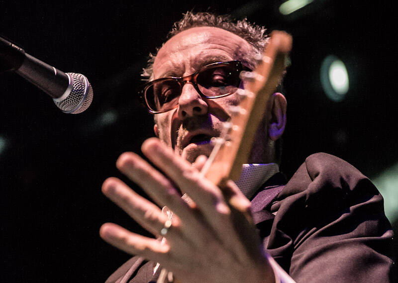 Elvis Costello and The Roots performed March 16 at Brooklyn Bowl Las Vegas at The Linq. (Erik K ...
