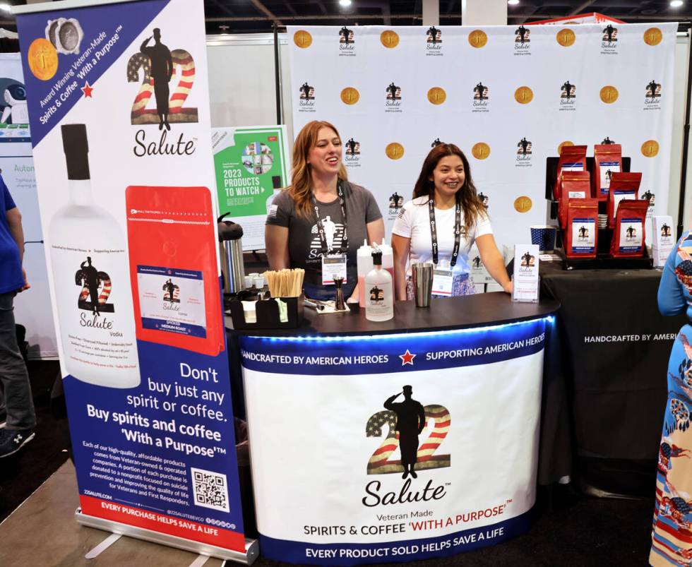 Maureen Ranks, left, and Marelyn Salazar with 22 Salute Spirits & Coffee in Sheridan, Wyo. ...