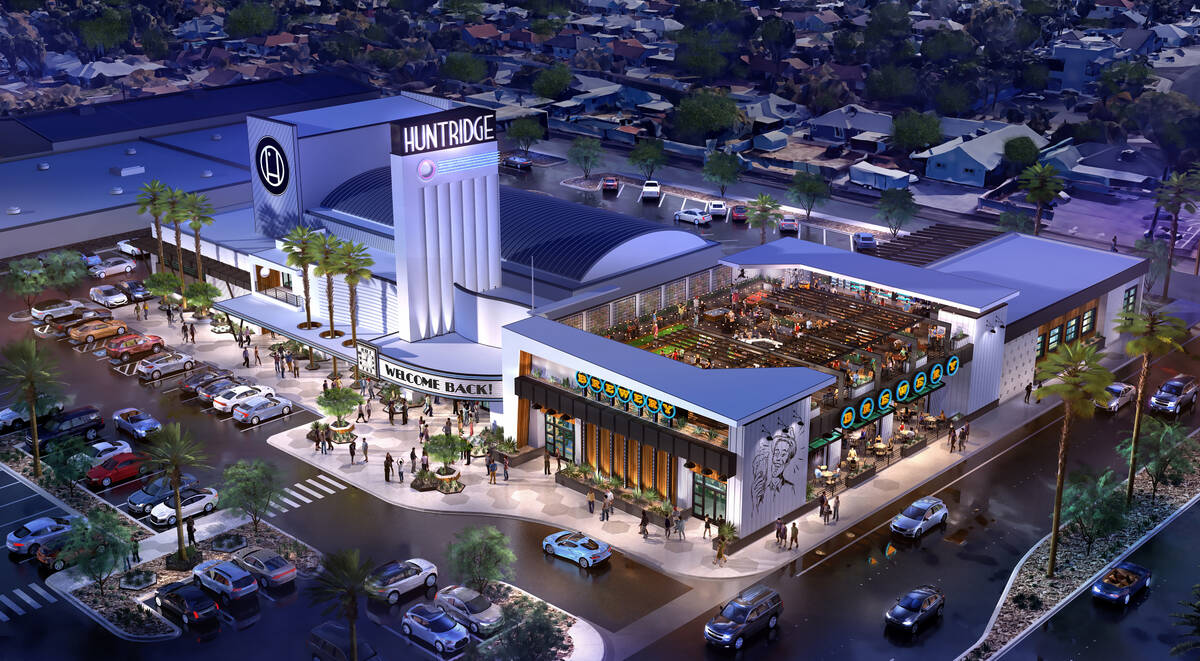 An artist's rendering of a redeveloped Huntridge Theater in Las Vegas. (Dapper Companies)