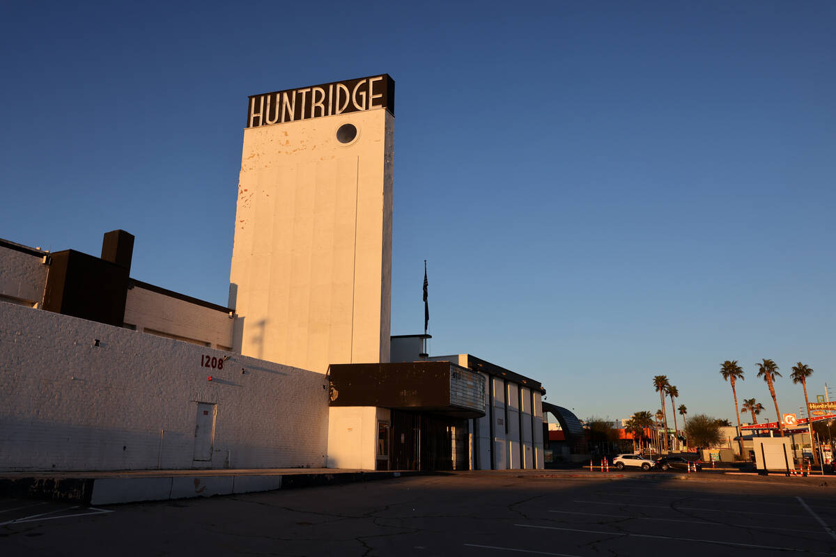 The historic Huntridge Theater in downtown Las Vegas Friday, March 31, 2022. The marquee will b ...