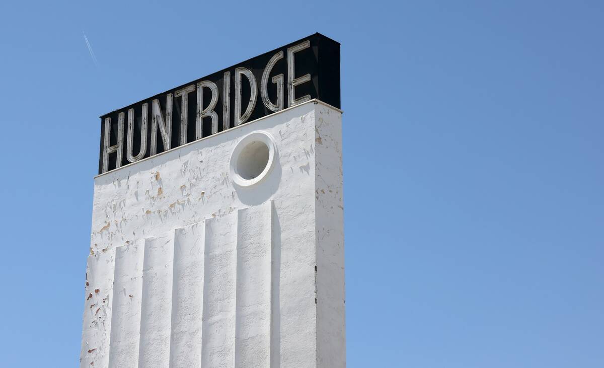 The historic Huntridge Theater in downtown Las Vegas in 2022. (K.M. Cannon/Las Vegas Review-Jou ...