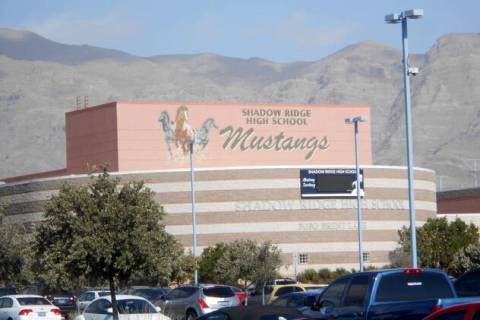 Shadow Ridge High School at 5050 Brent Lane in Las Vegas, NV. (Review-Journal File Photo)