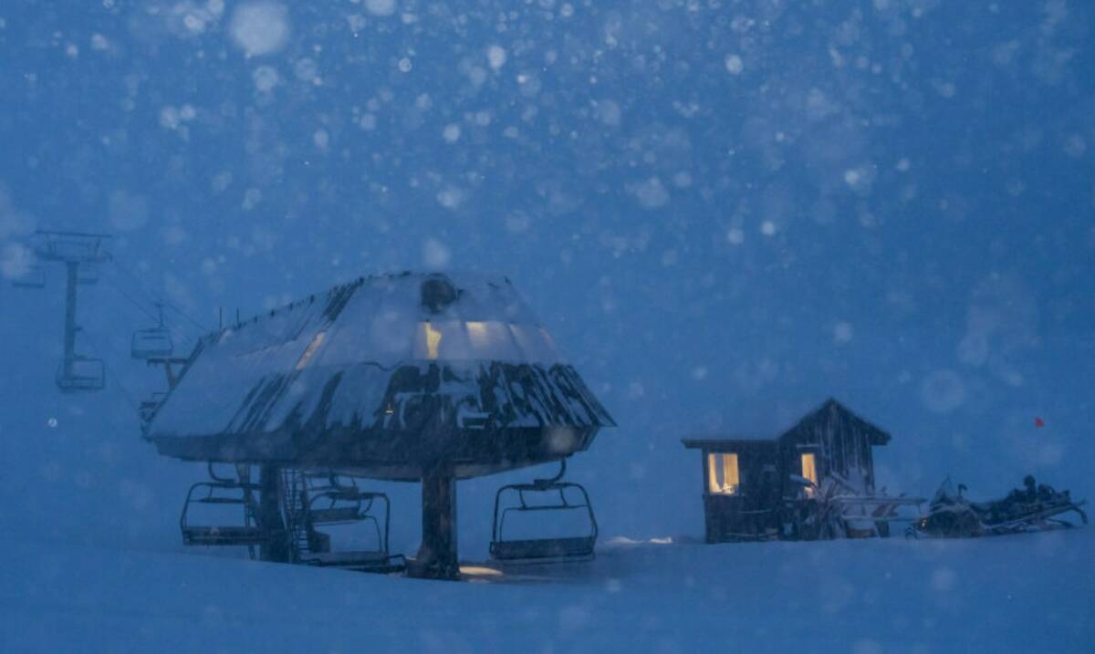 Snow falls at Mammoth Mountain, Friday, Feb. 24, 2023, in Mammoth Lakes, Calif. (Christian Pon ...