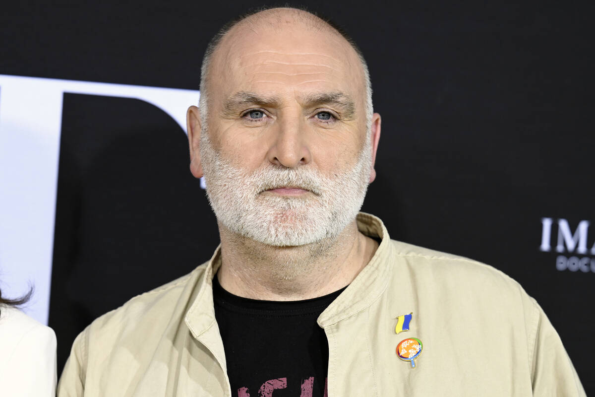 Chef José Andrés attends the premiere of "We Feed People" on May 3, 2022, i ...