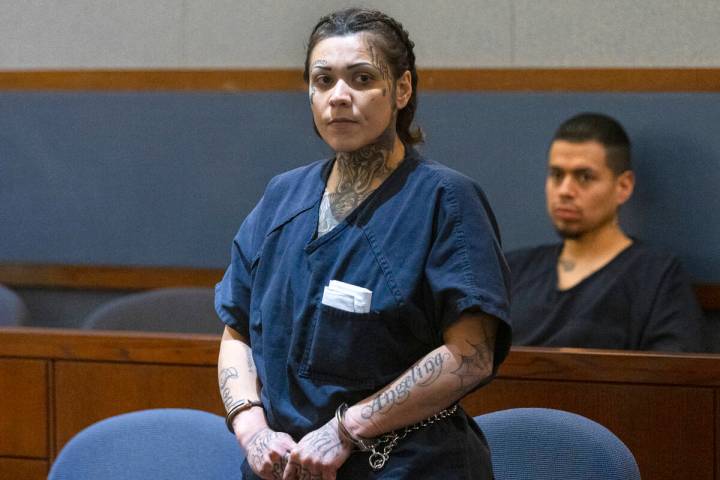 Kassandra Alvarez, 29, one of the three women accused in a robbery that led to a police shootin ...