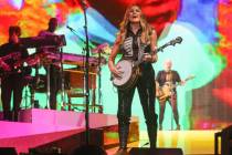 The Chicks' Emily Strayer performs on day one of the Austin City Limits Music Festival's first ...