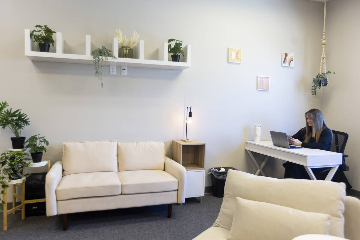 The interior of the Connected Communications office in Las Vegas is seen on Wednesday, March 22 ...
