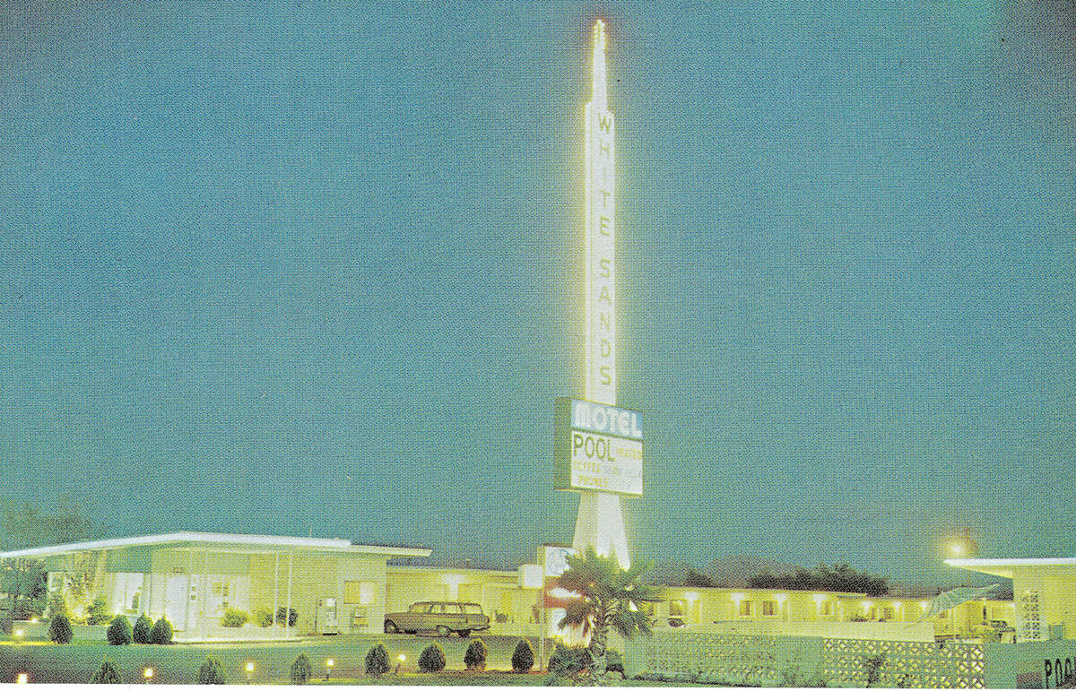 The White Sands Motel on the Las Vegas Strip is seen in this undated postcard photo. (Courtesy ...
