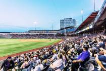 Baseball season kicks off at Las Vegas Ballpark in Downtown Summerlin on April 4 when the Las V ...