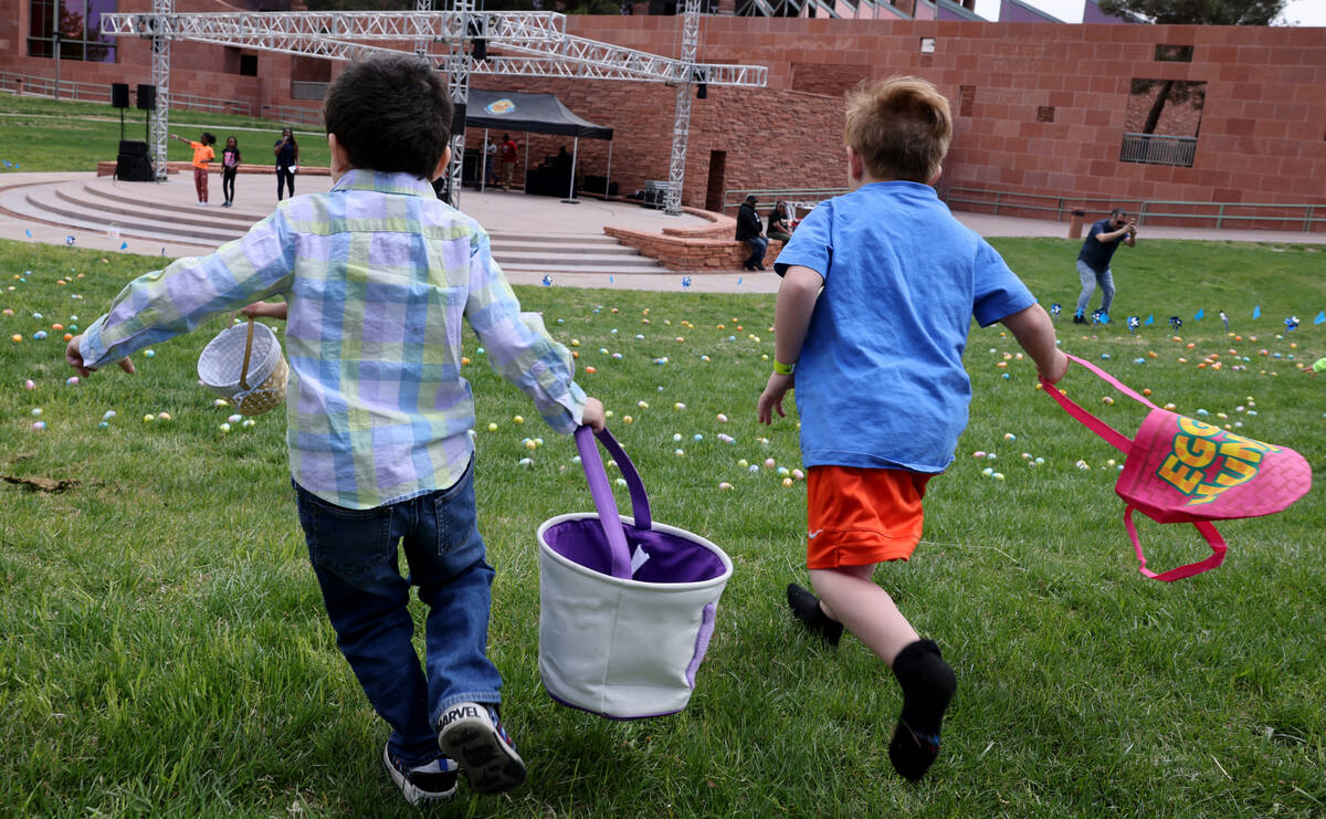 ‘A sense of normalcy’: Clark County hosts egg hunt, resource fair for foster families