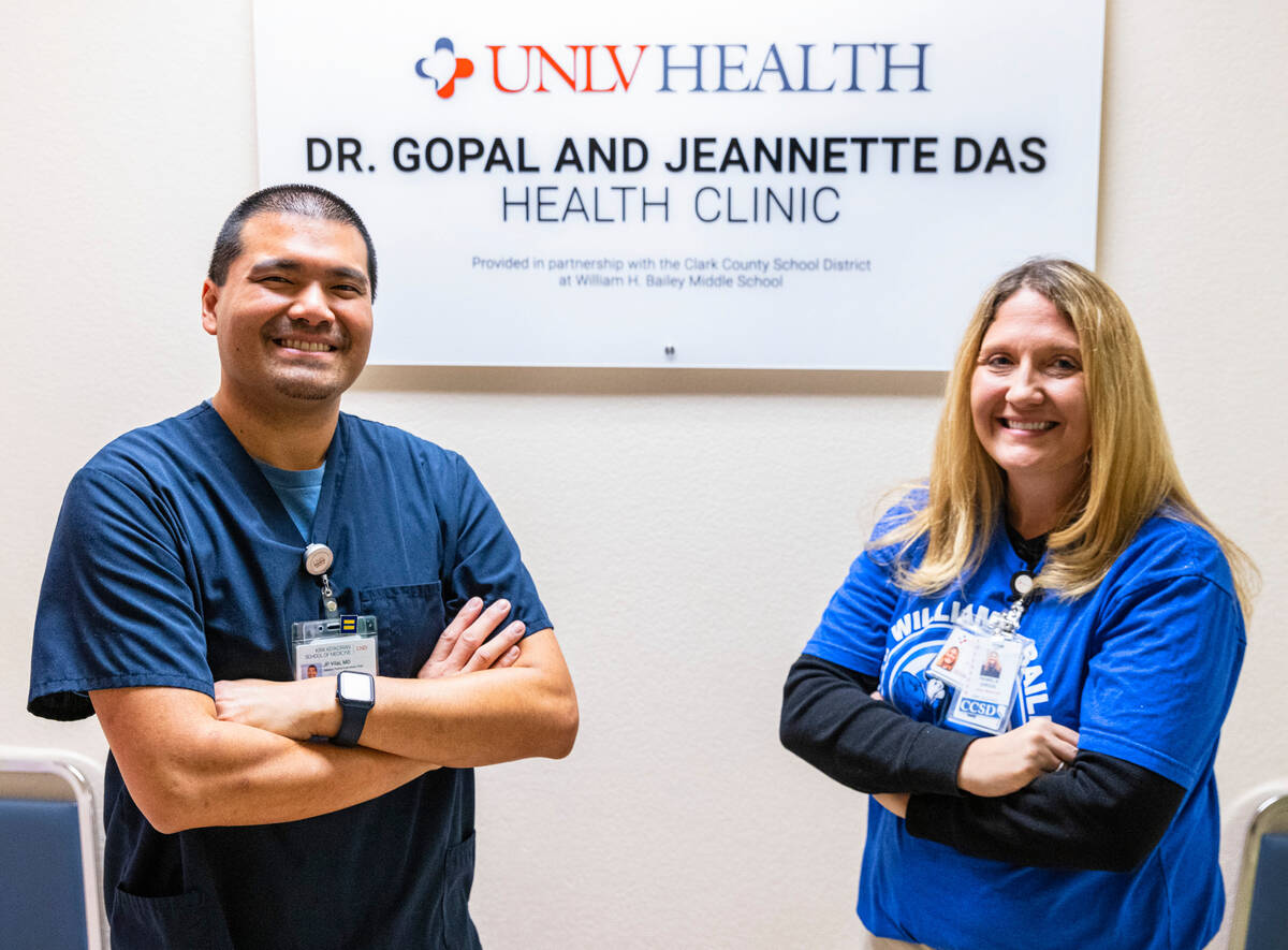 Dr. Julpohng Vilai, left, a pediatrician, and Pamela Girgis, a nurse practitioner, pose for a p ...
