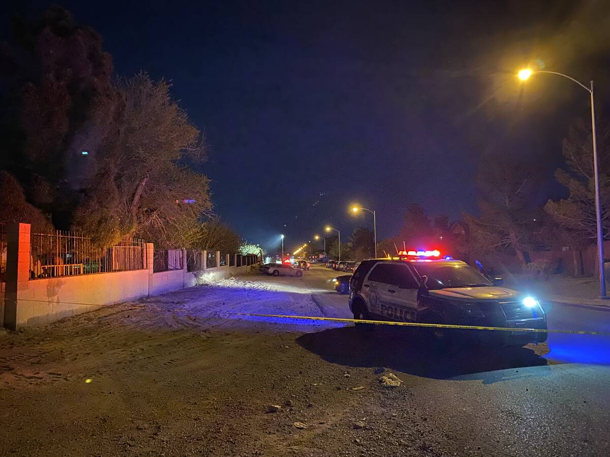 Las Vegas police were investigating a homicide in the 600 block of East Hammer Lane on Saturday ...