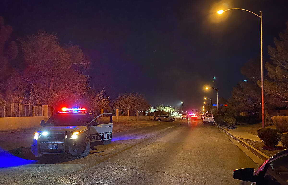 Las Vegas police were investigating a homicide in the 600 block of East Hammer Lane on Saturday ...